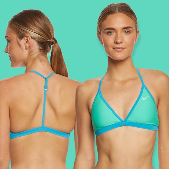 NIKE Swim Solid T-Back Swim Training Bikini Set Women's XL - Picture 4 of 16